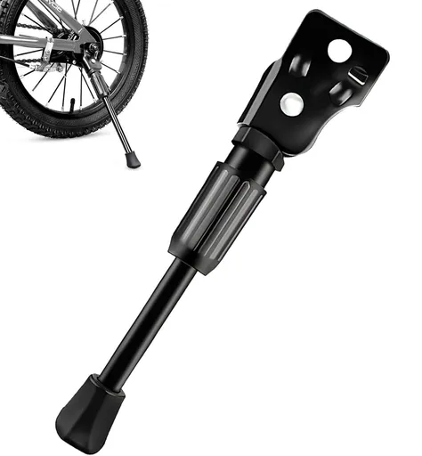 16 Inch - Bicycle Stand for Children's Bikes - MTB Kickstand - Single Bicycle Stand - Bicycle Accessories for Children - Bicycle Stand - Side Stand for Bicycles - Bicycle, E-Bike, City Bike & Mountain Bike - Black - Easy to Install