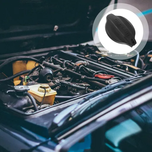 Radiator Coolant Reservoir Cap Black Plastic Quick Removal for Cars