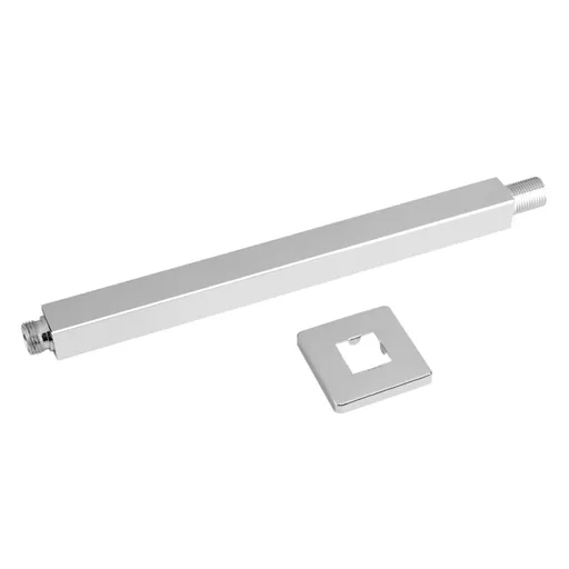 30cm Chrome Square Ceiling Shower Extension Arm Wall Mounted for Bathroom Showering Head