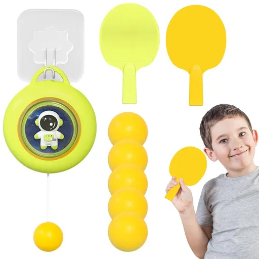 Table Tennis Paddles - Pingpong Self Training Toys with Adjustable String - Table Tennis Training Toy for Kids Improve Reaction
