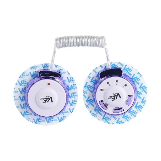Bluish-purple Portable EMS Body Shaping Massager - 15 Intensity Levels, Silent Operation, ABS & Silicone Build, Home Fitness & Relaxation Aid
