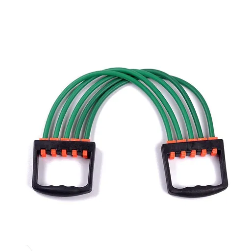 Strength Training Grip Strengtheners Adjustable Chest Expander Resistance Exercise System Bands Strength Trainer for Home Gym Muscle Training - Green