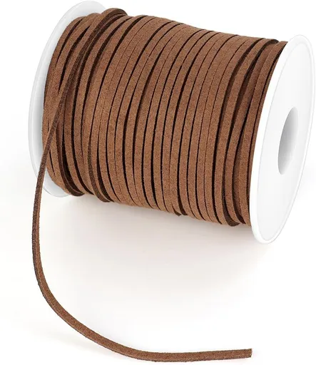 Suede Leather Cord for Jewellery Making, Soft Leather Lacing for Bracelets, Necklaces, Beading, Craft Projects and Handmade Accessories