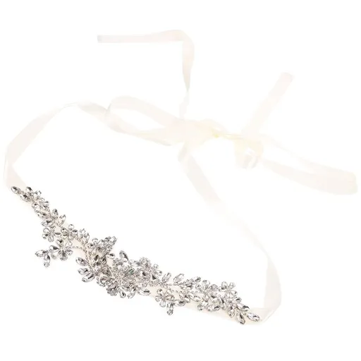 Multi Color Rhinestone Sash Belt for Bridal Gown Comfortable and Elegant Decoration