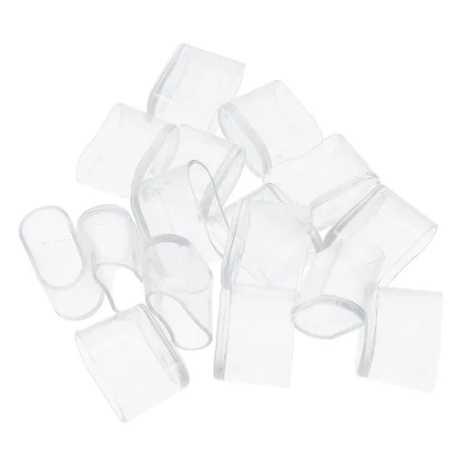 16Pcs Clear PVC Furniture Leg Covers Anti Slip Pads for Hardwood Floors