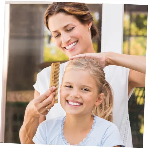 Bamboo Wide Tooth Comb, Anti Static No Handle Detangler Comb, Quality Bamboo Curls Comb, Hair Comb Wide Tooth for long hair