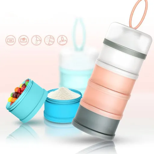 Home Decoration, Milk Powder Box, Milk Food Formulas Storage Containers Bottle Dispensers Baby 4 Decoration & Hangs Blue
