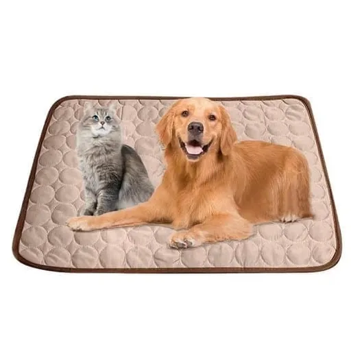 Cooling Mat for Dogs and Cats, Light Brown, 100×70cm, Breathable, Multiple Colors, Compatible with All Breeds