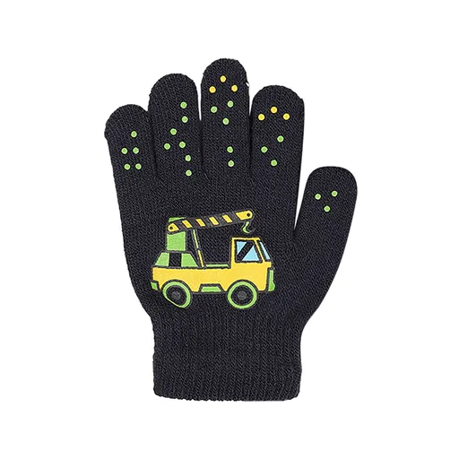 Gloves For Kids Toddler Skis Kids Gloves Winter Gloves Thick Gloves Stretchy Warm Gloves Boys Girls 6-24 Months 5-12 years AHA4 kids snow gloves Black