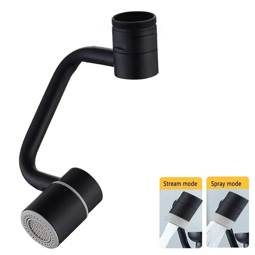 1080° Rotating Faucet Extender, Rotatable Faucet Attachment with 2 Spray Modes, Bathroom Faucet Extender for Universal Sink Faucets, Kitchen & Bathroom Tap Adapter for Enhanced Water Flow Control