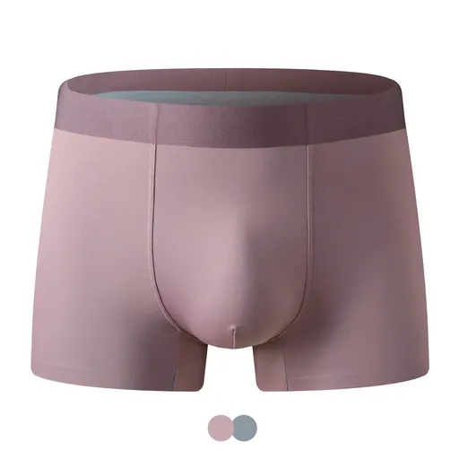 100 Pcs Modal Men Underwear Antibacterial Breathable... Impatiens Purple L