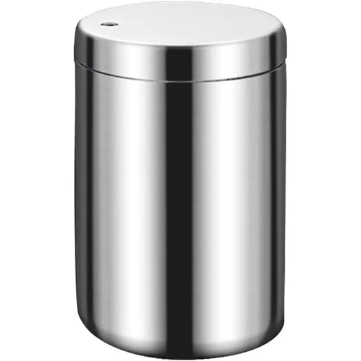 Toothpick Holder,Stainless Steel Toothpick Holder Dispenser Pocket Toothpicks Holder Round Metal Toothpick Storage Box for Table, Restaurant, Travel (silvery)
