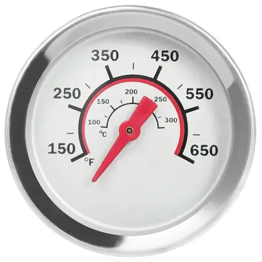 Waterproof Grill Lid Thermometer Replacement for Char-Broil G432-8L00-W1, Stainless Steel Heat Indicator with 5 cm Dial