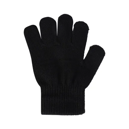 Kids Waterproof Winter Snow Gloves, Thick Stretchy Warm Gloves for Boys and Girls for Outdoor Play in Cold Weather, Black, 5-12 Years