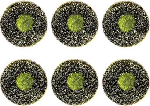 6 Pack Sunflower Wreath Center, 4.5 inch Disc Florets of Sunflower Center for DIY Flower Deco Mesh Wreath,Foam Flower Head