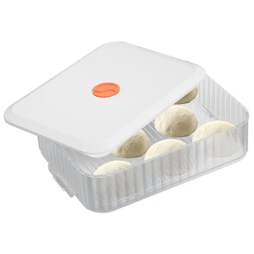 Pizza Dough Proofing Box, Stackable Pizza Dough Container W/Lid , Bread Fermentation Storage Boxes, Dough Rising Box