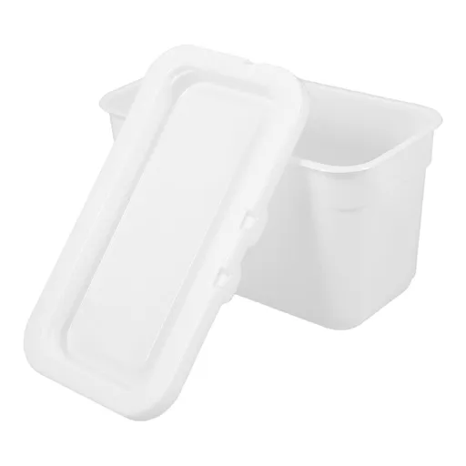 Laundry Pod Storage Box White PP Material with Lid for Organized Laundry Room