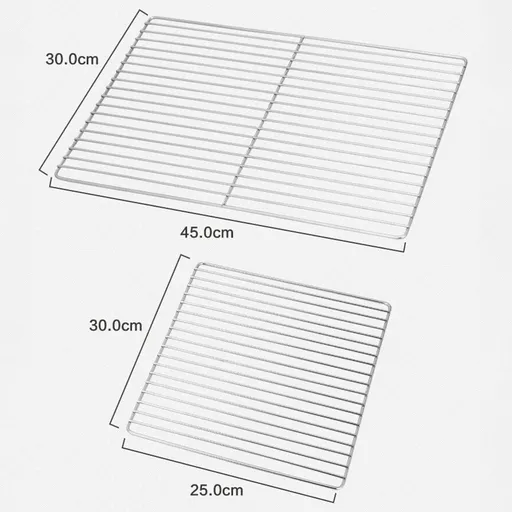 BBQ Grill Stainless Steel Mesh,Suitable for Camping BBQ (2 Size) Bar 30*25 Smile Home Bar 30*45