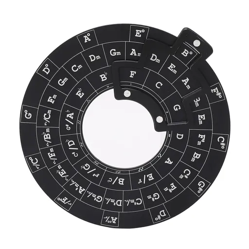 Aluminum Alloy Melody Chord Tool Circle of Fifths Wheel Music Theory Educational Accessor for Staff Learning