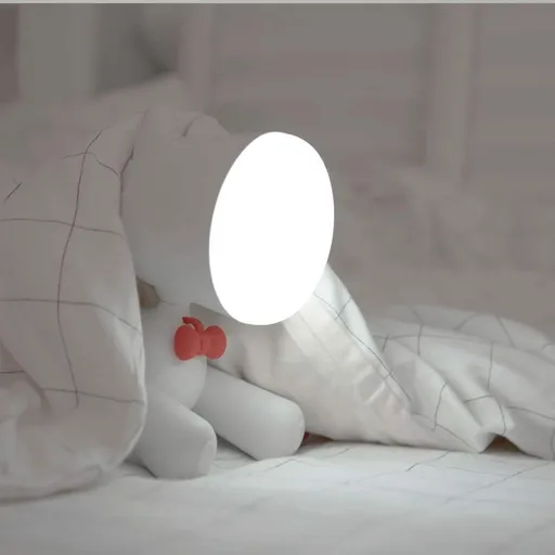 Lamp Cute Dog Children with Reading Lamp Nightlight Dog Nightlight Night Light USB Lamp 17 × 10 × 21cm Table lamp (Color : White)