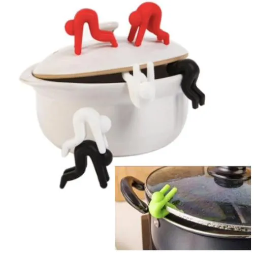 2pcs Boil-Over Protection Guys - Avoid Boiling Black