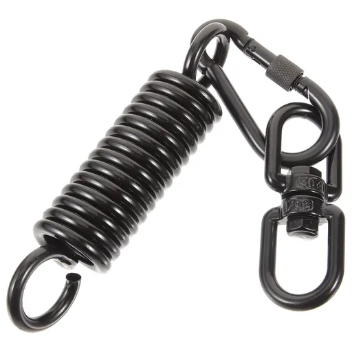 Porch Swing Springs Heavy Duty Black 1 Set 5.9x1.2in