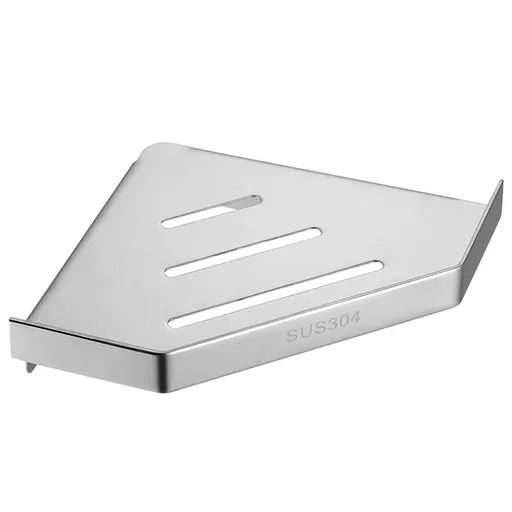 Lavatory Bathroom Corner 304 Stainless Steel Shelf Wall Mount Triangular, Soap Holder,Polished Corner Steel Shelf Wall