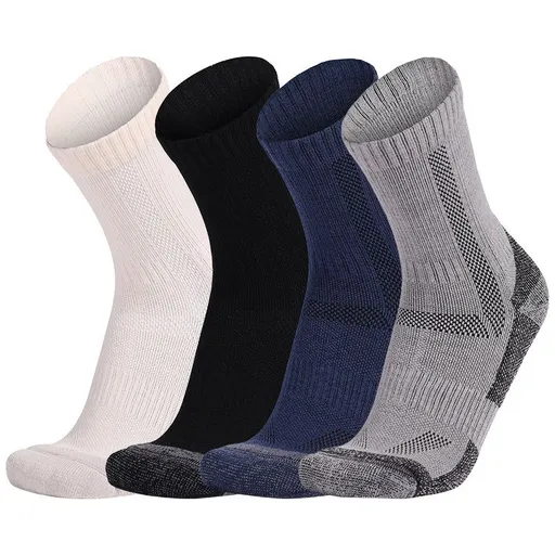 Thermal Socks for Women and Men Heat Trapping Warm Winter Socks Crew Socks for Men Women Athletics All Seasons Thick -4pcs