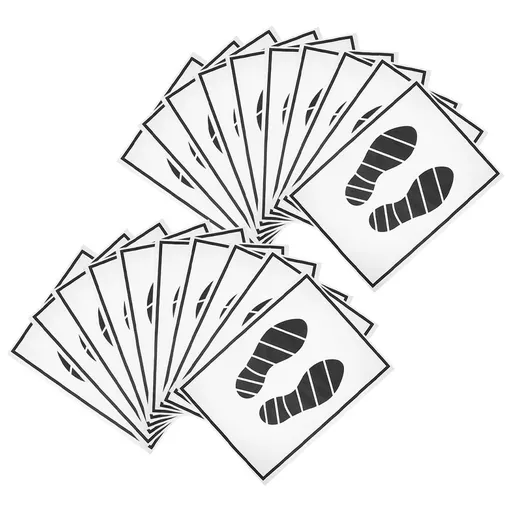 20Pcs Disposable Paper Car Floor Mats Multi Color Foldable Auto Floor Protection Pads