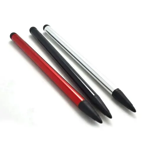 3X Universal Touch Screen Stylus Pen For Ipad Iphone Samsung Tab Lg Htc Pda - Black*1+Silver*1+Red*1