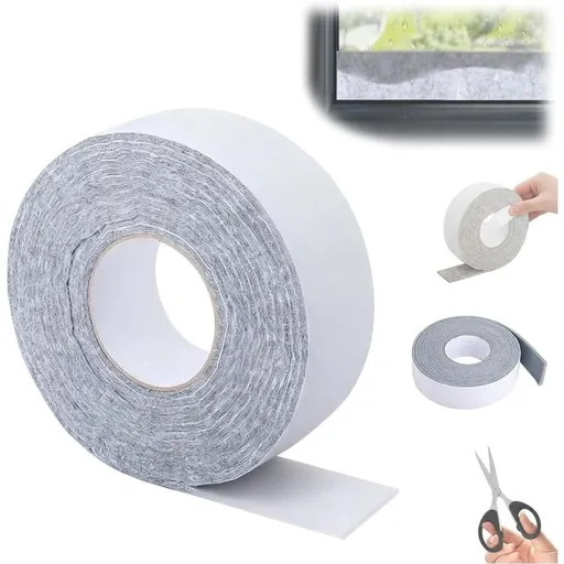 Window Sill Condensation Prevention Absorber, Thick Felt Strip Condensate Water Absorption Tape for Window, Reusable Self Adhesive Moisture Absorbent Tape for Absorbing Water Keeping Dry