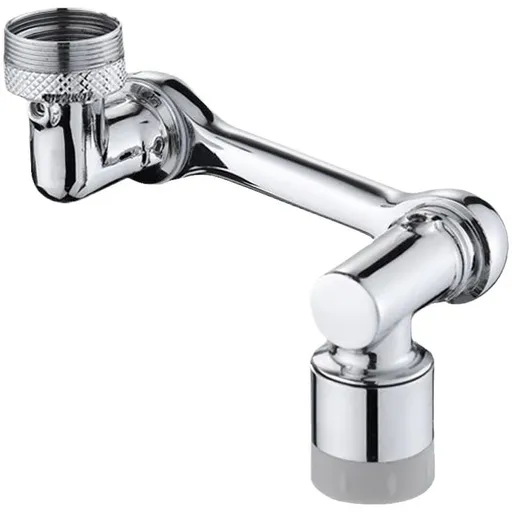 Universal 1080° Rotating Robotic Arm Faucet Aerator, Brass Sink Faucet Attachment, for Kitchen & Bath Faucet Parts Replacement