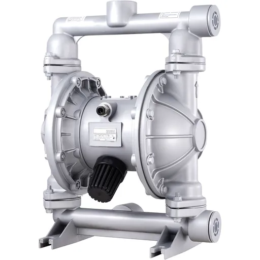 Air Operated Double Diaphragm Pump, 44GPM, Max 115PSI Air Waste Oil Pneumatic Transfer Pump with 2 Extra Diaphragms, 3.8cm Inlet & Outlet Aluminum Alloy Diaphragm Pump for Diesel Grease Oil