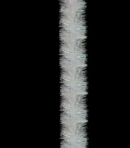 5x 2.5m Christmas Tinsel Xmas Garland Sparkly Snowflake Party Natural Home Décor, White Pearlescent