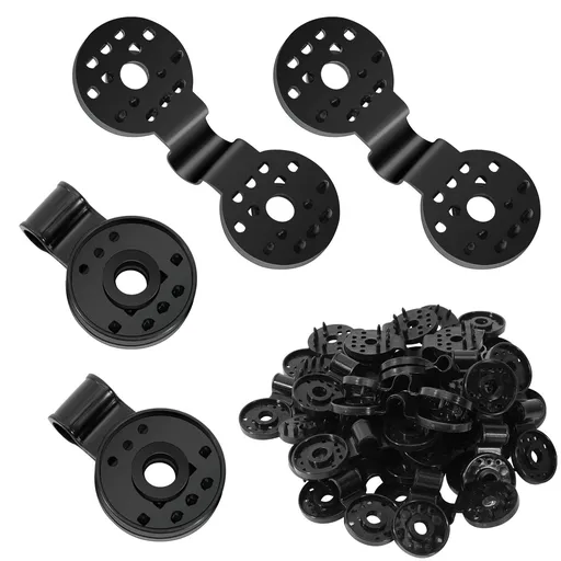 Shade Cloth Plastic Clips Plastic Sunshade Clips Shade Netting Black Clips for Greenhouse Outdoor Garden Anti (40pcs)