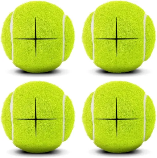 Precut Tennis Balls for Walkers, 4 PCS Heavy Duty Walker Accessories, Walker Tennis Balls Precut for Easy Installation, Universal Walker Glide Balls for Seniors, Furniture Legs & Floor Protection