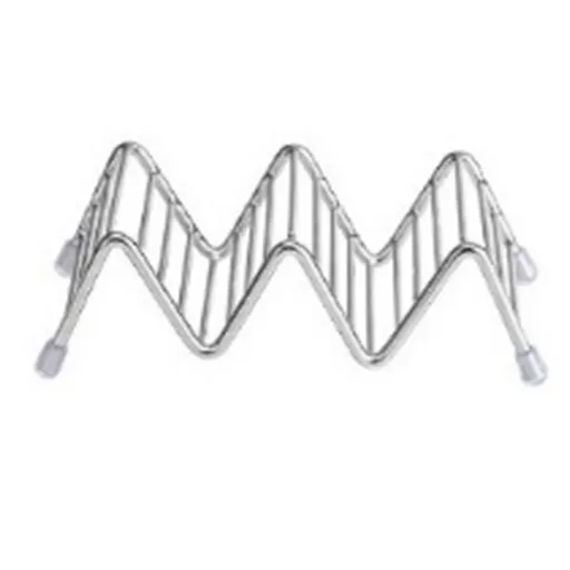 Stainless Steel V Shaped Taco Holder Corn Roll Spring Roll Taco Stand Home Pancake Food Rack 2‑3 Grids 6.3x13.5x4.5cm/2.5x5.3x1.8in