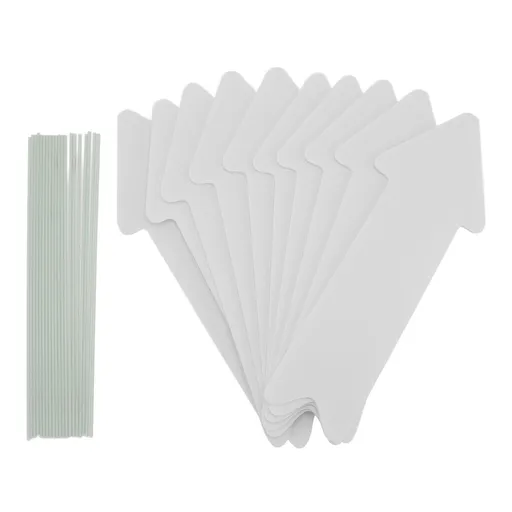 Blank Arrow Signs Double Side Waterproof Directional Signs 17 x 6 Inch White for Wedding Party Decor