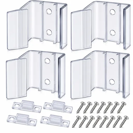 4 Pack RV Sliding Mirror Door Latch, Universal Replacement Lock for Camper and Motorhome Sliding Door