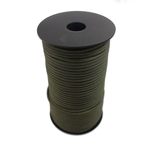 9 Strand Core Rope-100M 550 Paracord Parachute Cord Lanyard Mil Spec Type Iii - Army Green