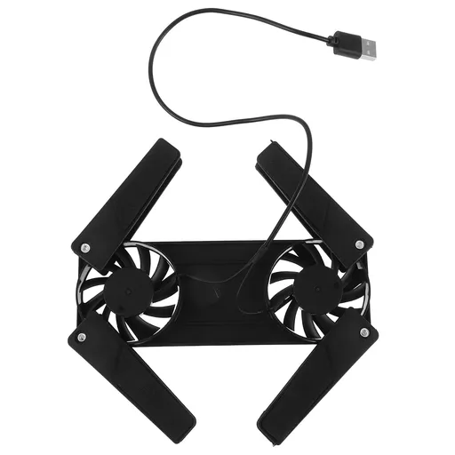 Laptop Cooling Pad with Fan, Notebook Cooler Radiator Ventilation, Black, Efficient Heat Dissipation