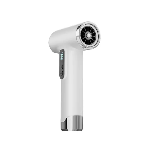 Cordless Rechargeable Hair Dryer High-Speed Motor 120000 RPM 15600mAh Battery Hot & Cold Air White
