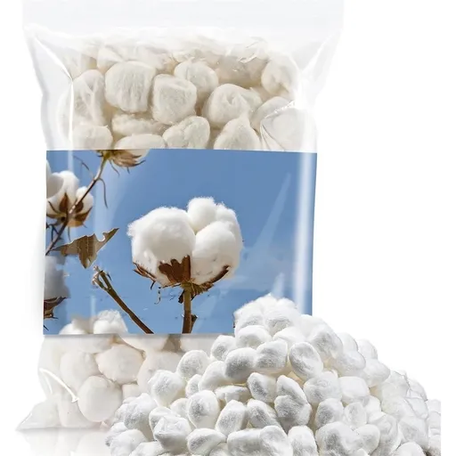 200 PCS Cotton Balls for Make-Up,Natural Cotton Balls for Pet Care,Organic Cotton Balls for Nail Polish Removal,Soft and Absorbent Cotton Balls,Biodegradable Cotton Balls for Household Needs