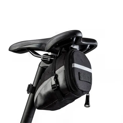 Bike Saddle Seat Bag – 1.2L Bicycle Saddle Bag Keep Bike Accessories – Bike Under Seat Pack for Essentials – Quick Release Bike Pouch – Reflective Stripes for Mountain Road Bikes