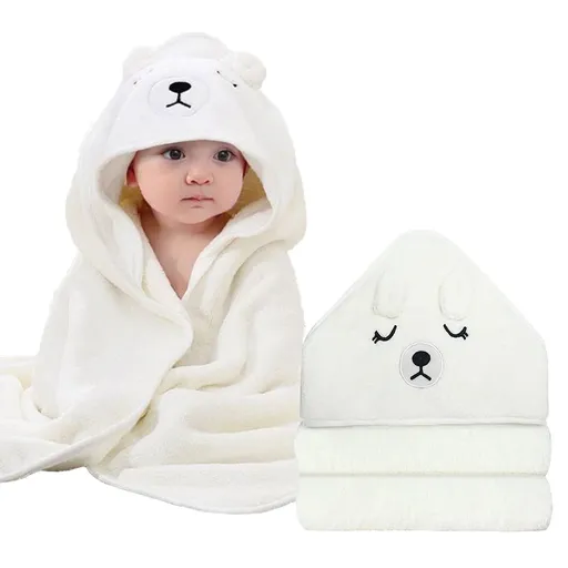Hooded Baby Towels - Premium Ultra Soft Organic Baby Bath Towel – Absorbent and Hypoallergenic Towels for Baby Boy Girl, Toddler, Newborn Essentials