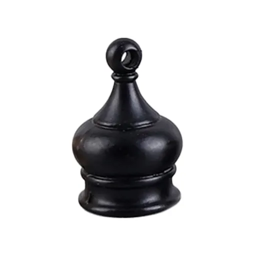 1 Pc Metal Lamp Finial Replacement Cap, Screw On Decorative Nut Knob for Table and Floor Lamp Shades, Type B, 0.39 x 0.86 in