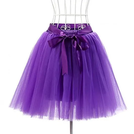 House Of Dasein Tulle Princess Tutu Skirt Women - Purple