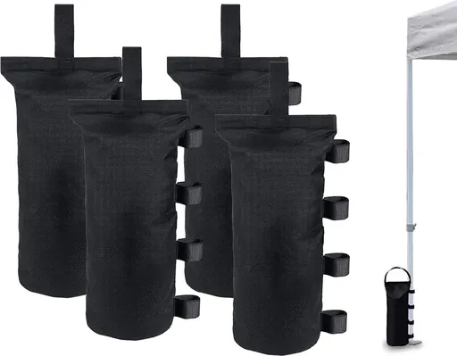 Weights for Pavilion - Waterproof Sandbags for Tent - 4 Pieces - Stand Protection Set - Weight Bag - Sandbags - Thickened Sandbag - Sandbags for Tent - Weight Bags - Party Tent - Weighted Base - ø15cm - Awning/Tent - Windproof - Thick