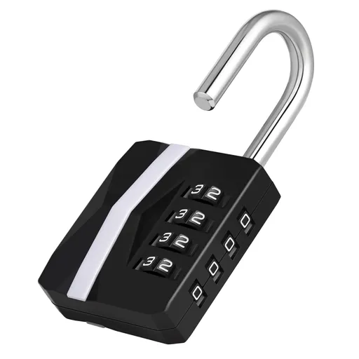 2pcs 4-Digit Mechanical Password Lock for Luggage, Apartment, Warehouse, Toolbox - Secure Digit Combination Padlock