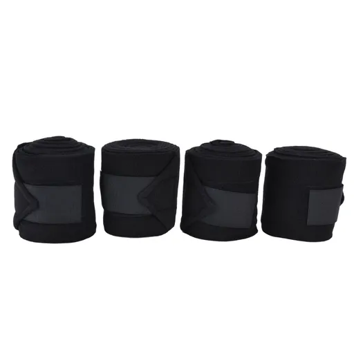 4Pcs Horse Leg Warp Self Adhesive Breathable Wear Resistant Animal Leg Bandage for Cows Horses Black